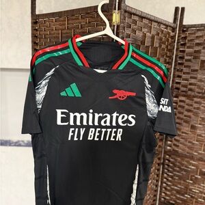 Arsenal Black Men's Soccer Jersey